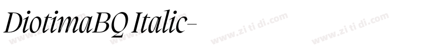 DiotimaBQ Italic字体转换 DiotimaBQ Italic字体转换